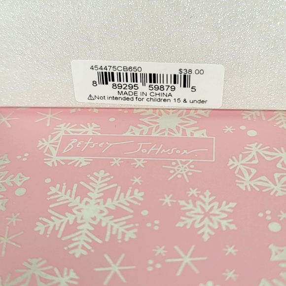 Betsy Johnson Convertable Pink Bows w/ rhinestone +green curls Christmas Holiday - Picture 6 of 8